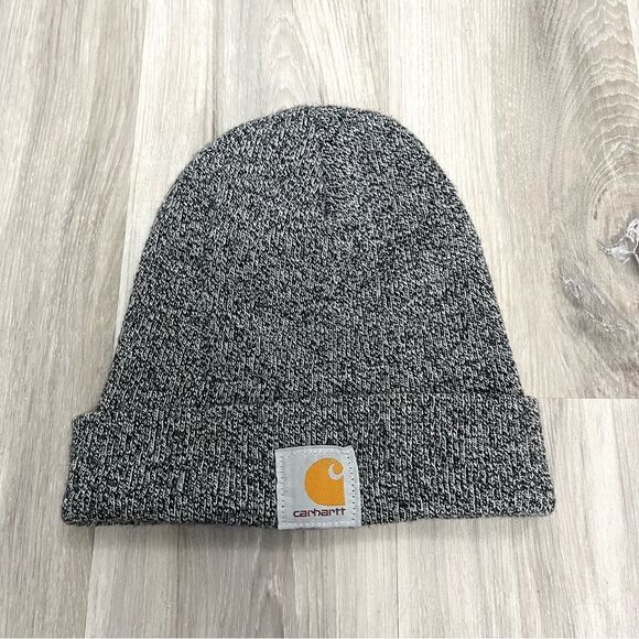 Carhartt Hat Men’s OS Gray Heathered Knit Beanie - Picture 1 of 3